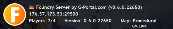 Foundry Server by G-Portal.com (v0.6.0.22650)