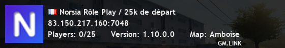 Norsia Rôle Play / 25k de départ