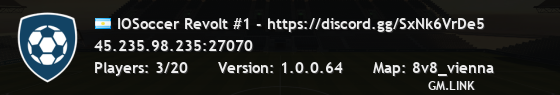 IOSoccer Revolt #1 - https://discord.gg/SxNk6VrDe5