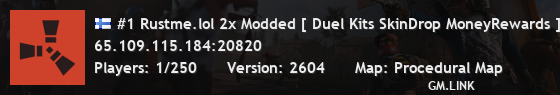 #1 Rustme.lol 2x Modded [ Duel Kits SkinDrop MoneyRewards ]