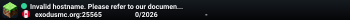 Invalid hostname. Please refer to our documentation at docs.tcpshield.com