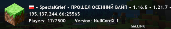 • SpecialGrief • ПРОШЕЛ ОСЕННИЙ ВАЙП • 1.16.5 • 1.21.7 •ЗАХОДИ БЫСТРЕЕ