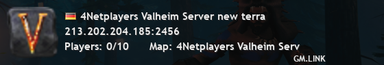 4Netplayers Valheim Server new terra