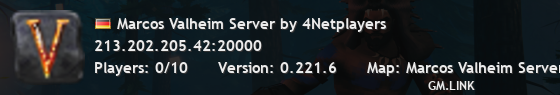 Marcos Valheim Server by 4Netplayers