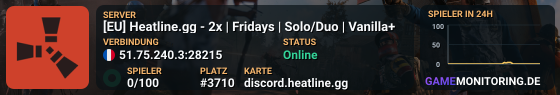[EU] Heatline.gg - 2x | Fridays | Solo/Duo | JUST WIPED 04.06