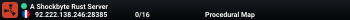 A Shockbyte Rust Server