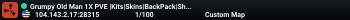 Grumpy Old Man 1X PVE |Kits|Skins|BackPack|Shop|RaidableBase