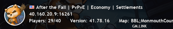 After the Fall | PvPvE | Economy | Settlements