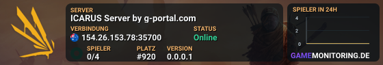 ICARUS Server by g-portal.com