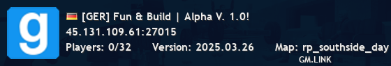 [GER] Fun & Build | Alpha V. 1.0!