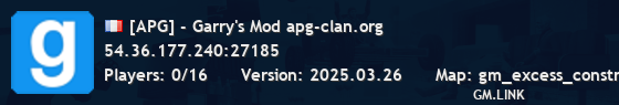 [APG] - Garry's Mod apg-clan.org
