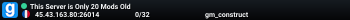 This Server is Only 20 Mods Old