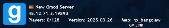 New Gmod Server