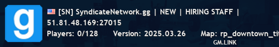 [SN] SyndicateNetwork.gg | NEW | HIRING STAFF |