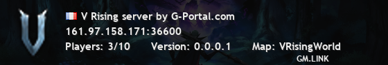 V Rising server by G-Portal.com