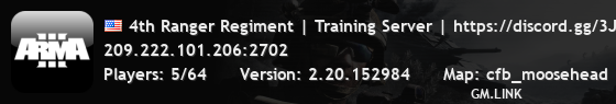 4th Ranger Regiment | Training Server | https://discord.gg/3JRh