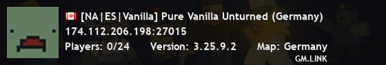 [NA|ES|Vanilla] Pure Vanilla Unturned (Germany)