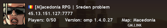 [M]acedonia RPG | Sreden problem