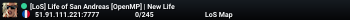 [LoS] Life of San Andreas [OpenMP] | New Life