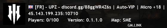 [FR] - UPZ - discord.gg/88ggWR4Z6s | Auto-VIP | Micro +18 |