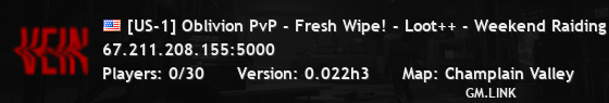 [US-1] Oblivion PvP - Fresh Wipe! - Loot++ - Weekend Raiding -