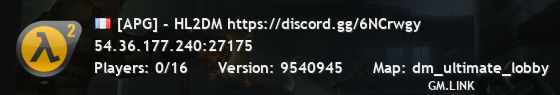 [APG] - HL2DM https://discord.gg/6NCrwgy