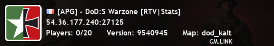 [APG] - DoD:S Warzone [RTV|Stats]