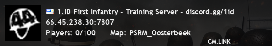 1.ID First Infantry - Training Server - discord.gg/1id