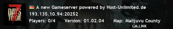 A new Gameserver powered by Host-Unlimited.de