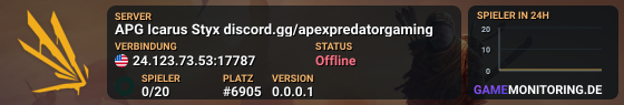APG Icarus Styx discord.gg/apexpredatorgaming
