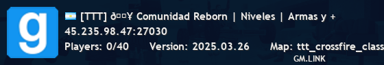 [TTT] 🔥 Comunidad Reborn | Niveles | Armas y +