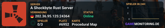A Shockbyte Rust Server