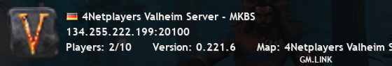 4Netplayers Valheim Server - MKBS