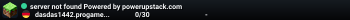 server not found Powered by powerupstack.com