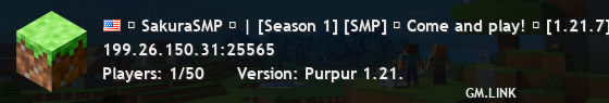 ✿ SakuraSMP ✿ | [Season 1] [SMP] ☄ Come and play! ☄ [1.21.7]