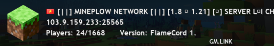 [||] MINEPLOW NETWORK [||] [1.8 ‣ 1.21] [▸] SERVER LỐI CHƠI THUẦN BOSS/DUNGEON! ▸ ||| #2025 |||