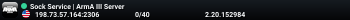Sock Service | ArmA III Server