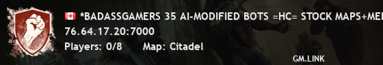 *BADASSGAMERS 35 AI-MODIFIED BOTS =HC= STOCK MAPS+MED