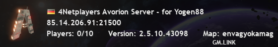 4Netplayers Avorion Server - for Yogen88