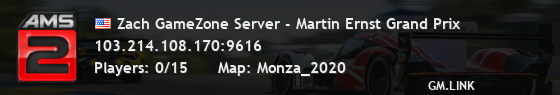 Zach GameZone Server - Martin Ernst Grand Prix