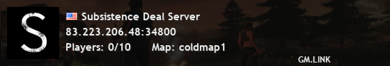 Subsistence Deal Server