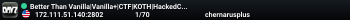 Better Than Vanilla|Vanilla+|CTF|KOTH|HackedCrates|Keycards