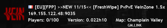 [EU][FPP] >>NEW 11/15<< [FreshWipe] PvPvE VeinZone 1.5x 12hr re