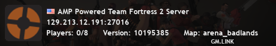 AMP Powered Team Fortress 2 Server