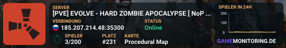 [PVE] EVOLVE - АPOCALYPSE [NoPVP | Zombie | Events | RaidBases