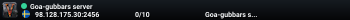 Goa-gubbars server