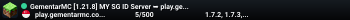 GementarMC [1.21.8] MY SG ID Server ➥ play.gementarmc.com