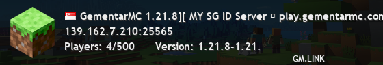 GementarMC 1.21.8][ MY SG ID Server ➥ play.gementarmc.com