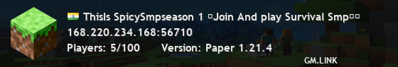 ThisIs SpicySmpseason 1 ❤Join And play Survival Smp��