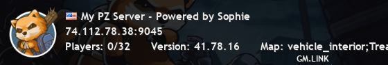 My PZ Server - Powered by Sophie